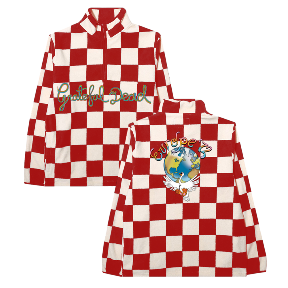 Europe '72 Checkered 3/4 Zip Pullover – Grateful Dead