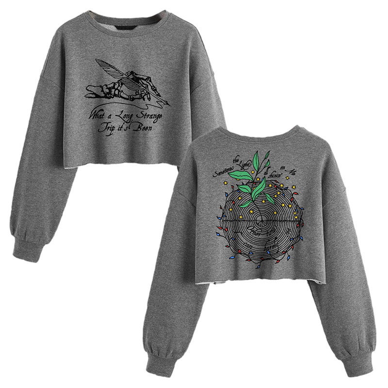 トップス Cording Embroidery Cropped Sweatshirt 41+zrQWpLpL.jpg