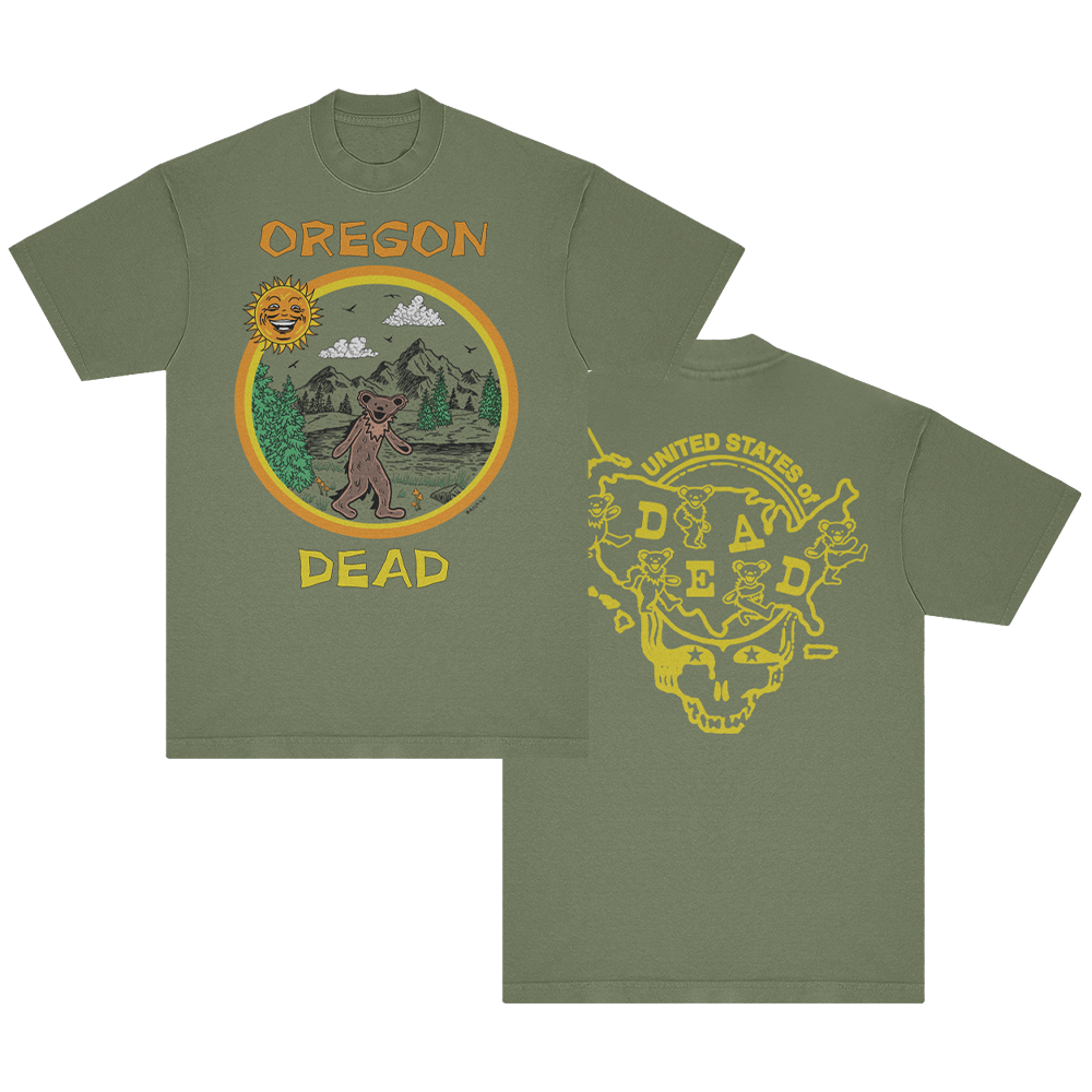 T-shirt Homme Noir "OREGON USA" - Coton, Marque B&C, Neuf Avec étiquette