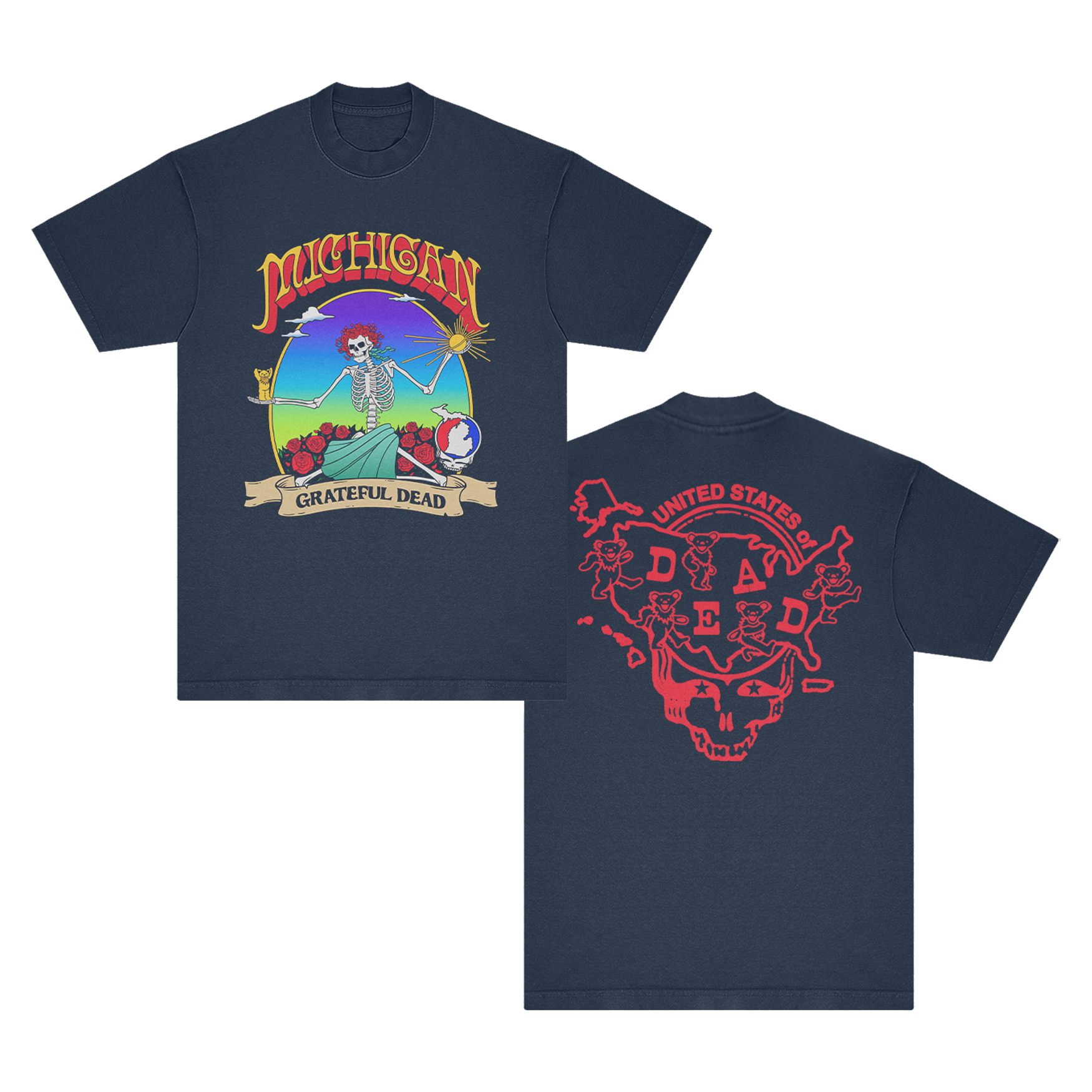 Michigan United States of Dead T-Shirt – Grateful Dead