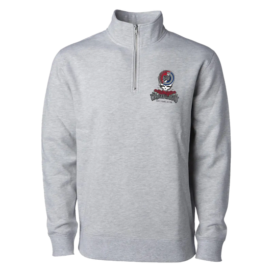 60th Logo Embroidered Quarter Zip Pullover
