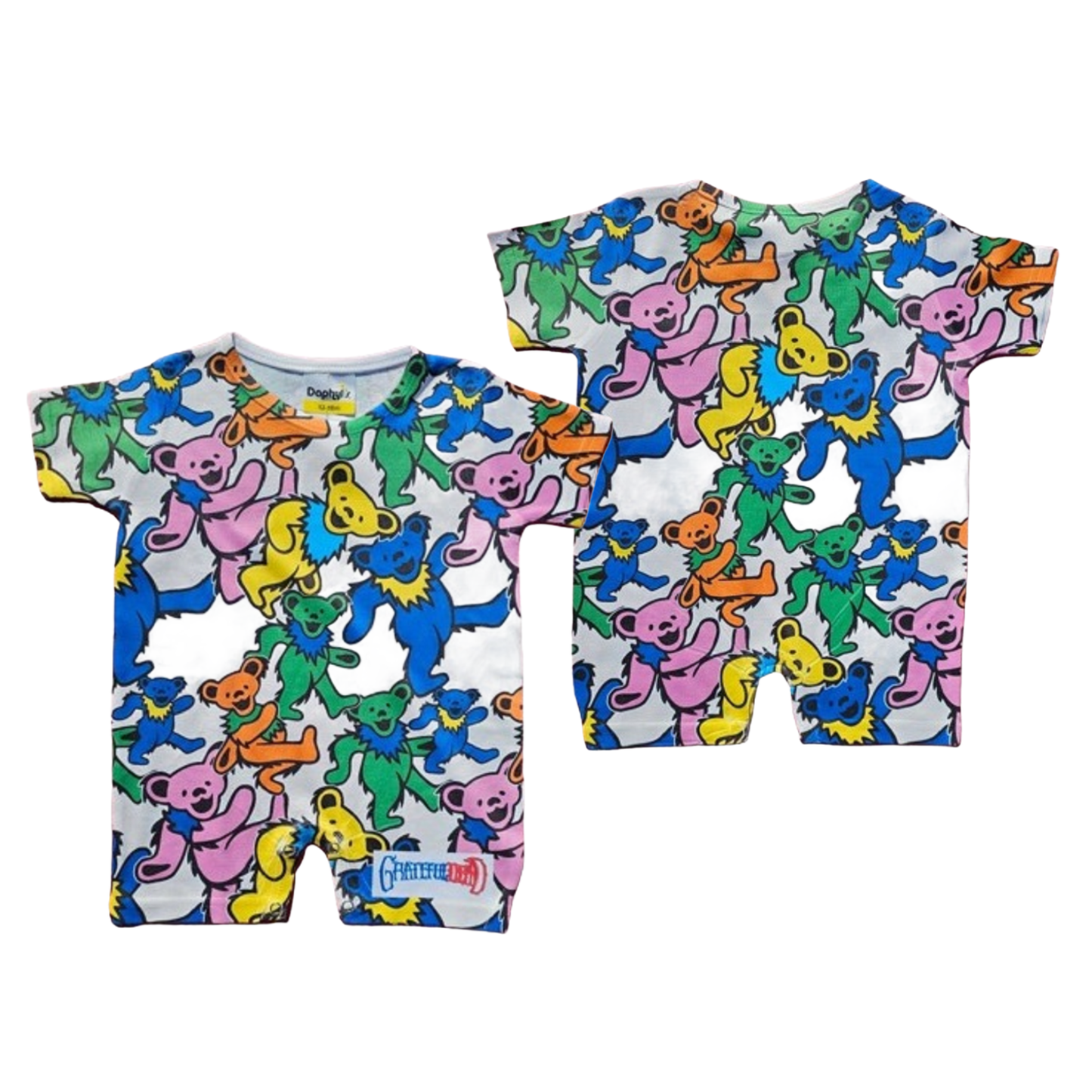 Daphyl's Grateful Dead Swirling Bears Romper