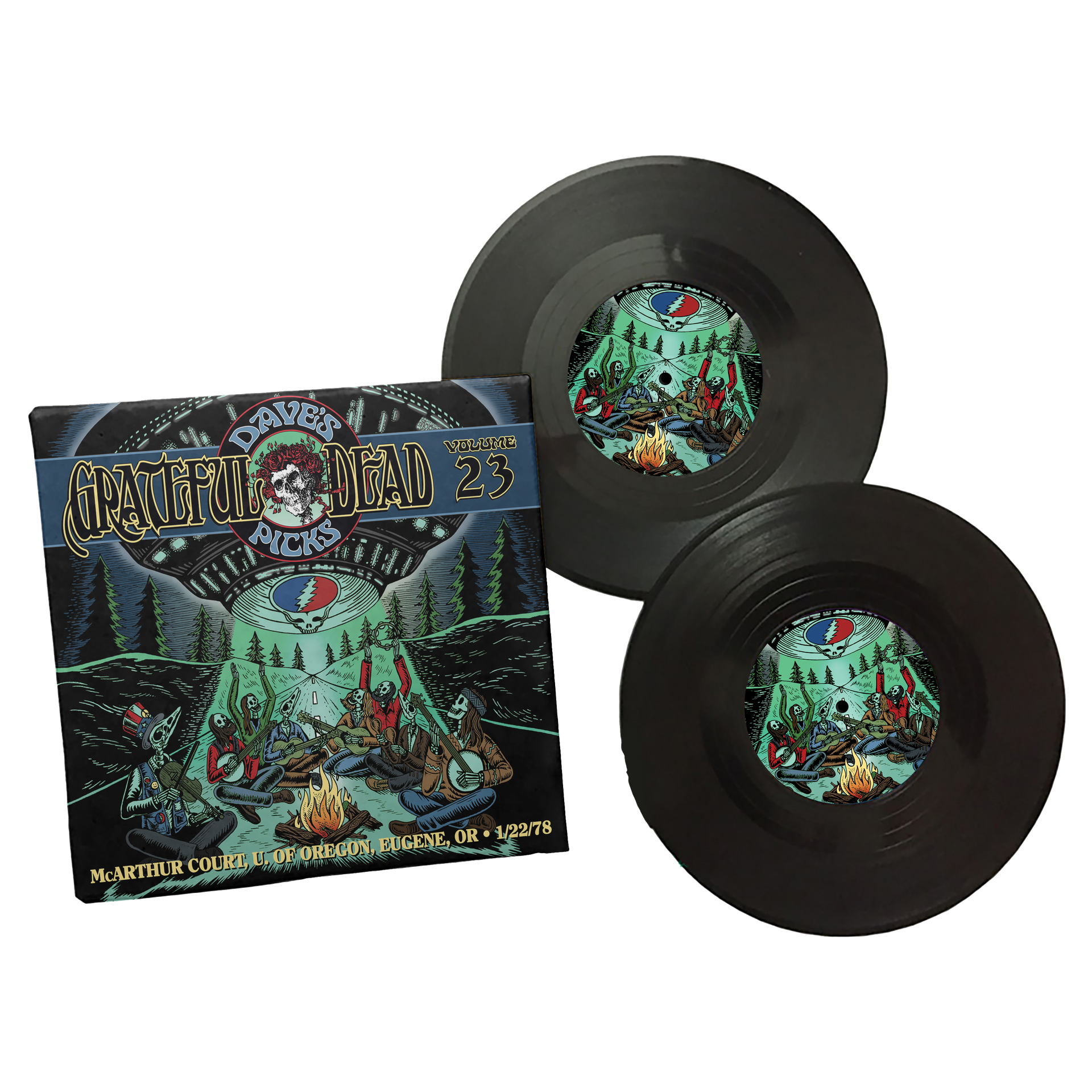 Dave's Picks Vol. 23 Vinyl Coaster Set – Grateful Dead
