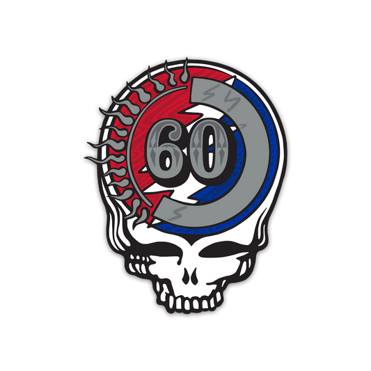 60th Anniversary Logo Sticker