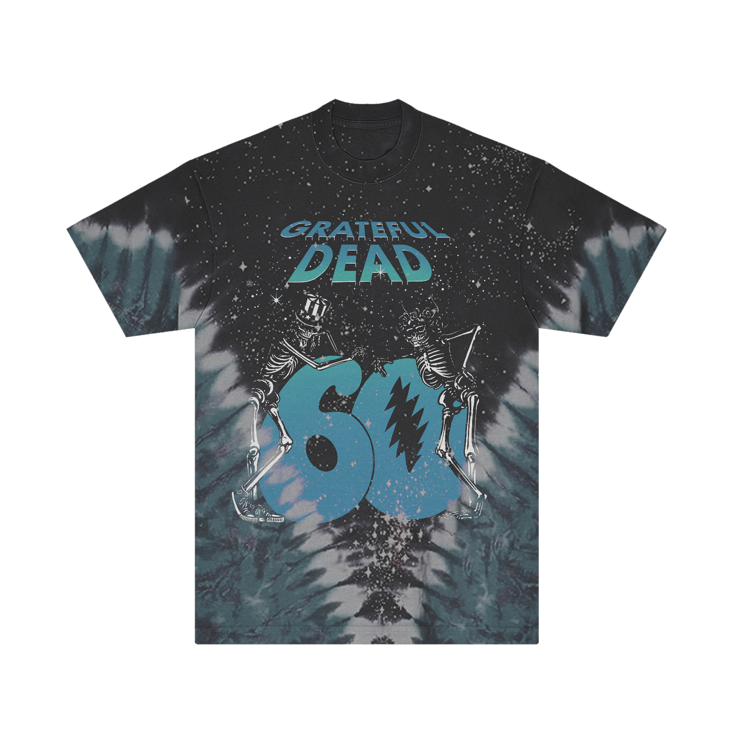Skeletons 60th Sky Tie-Dye T-Shirt
