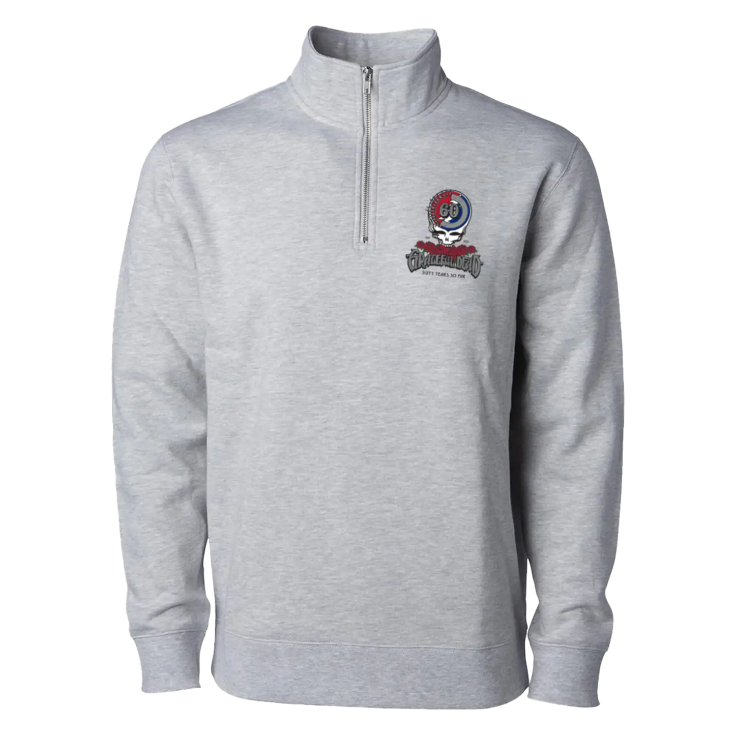 60th Logo Embroidered Quarter Zip Pullover