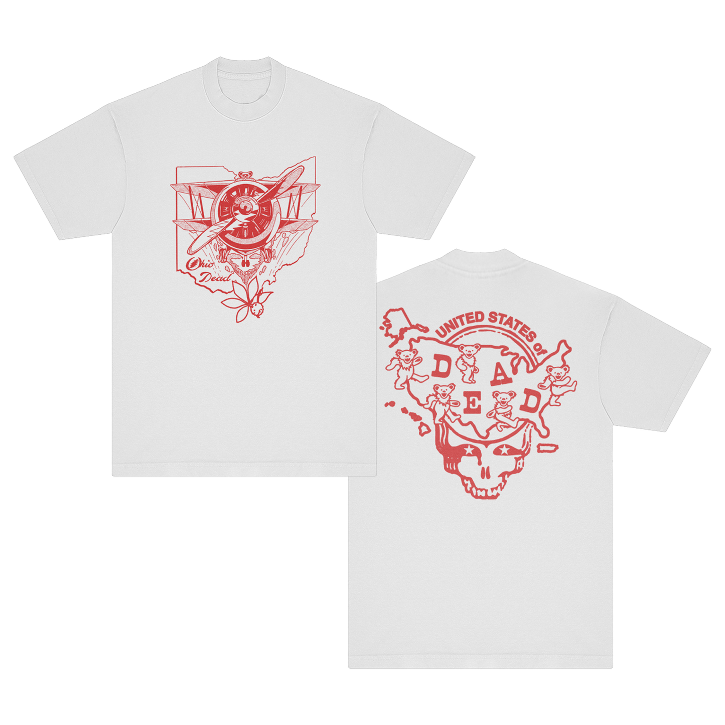 Ohio United States of Dead T-Shirt