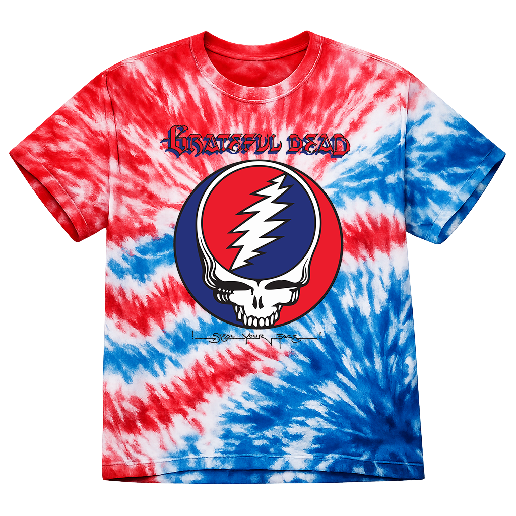 Steal Your Face Album Custom Tie-Dye T-Shirt