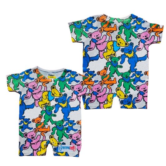Daphyl's Grateful Dead Swirling Bears Romper