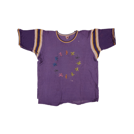 Circle Bears & Skellies Custom Short-Sleeve Raglan Tee