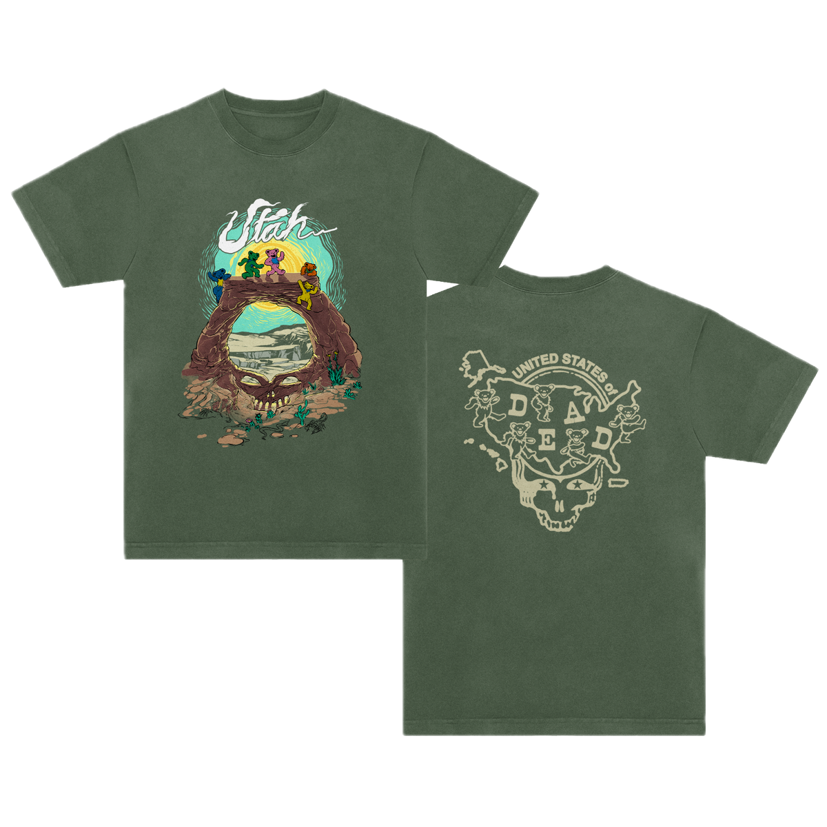 Utah United States of Dead T-Shirt