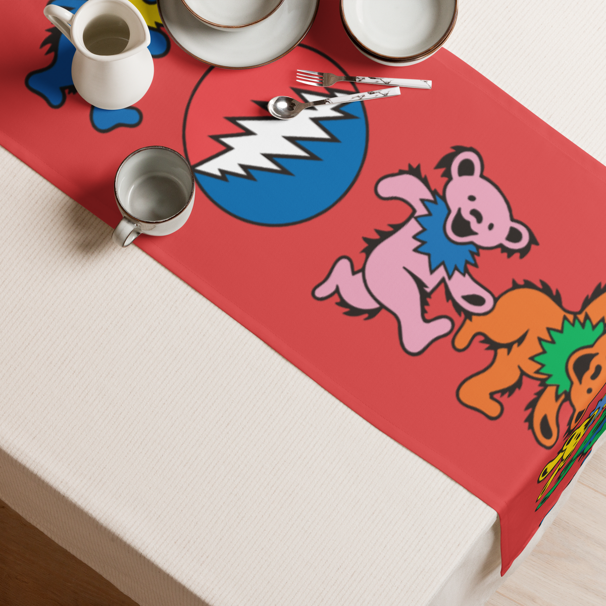 Flipping Bears Table Runner