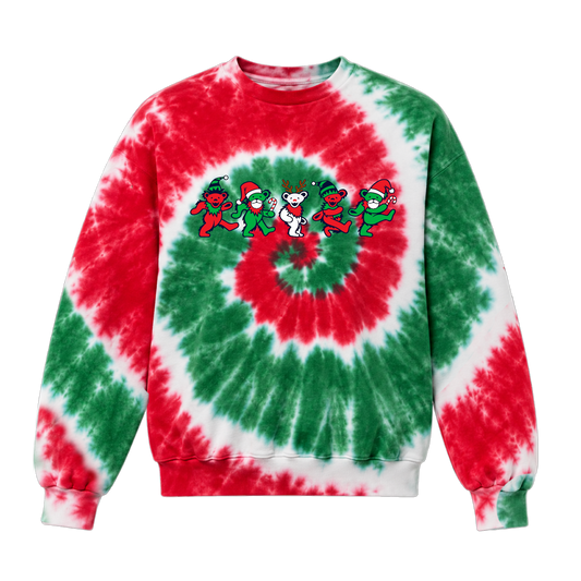 Holiday Bears Customer Tie-Dye Crewneck