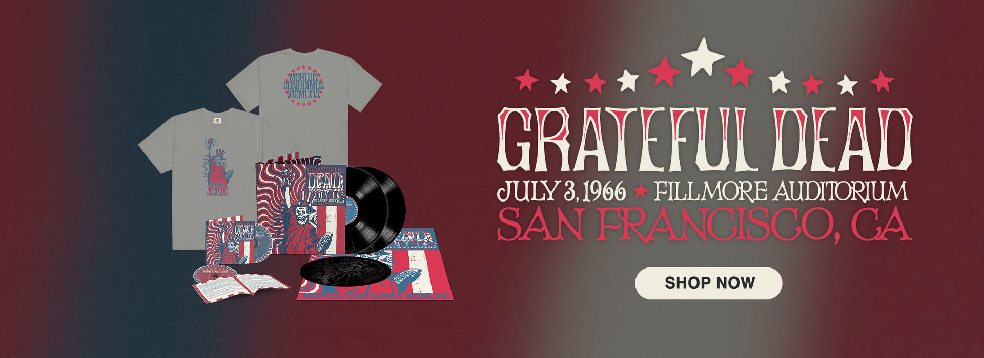 Grateful Dead Live at Fillmore July 3, 1966 LP & CD