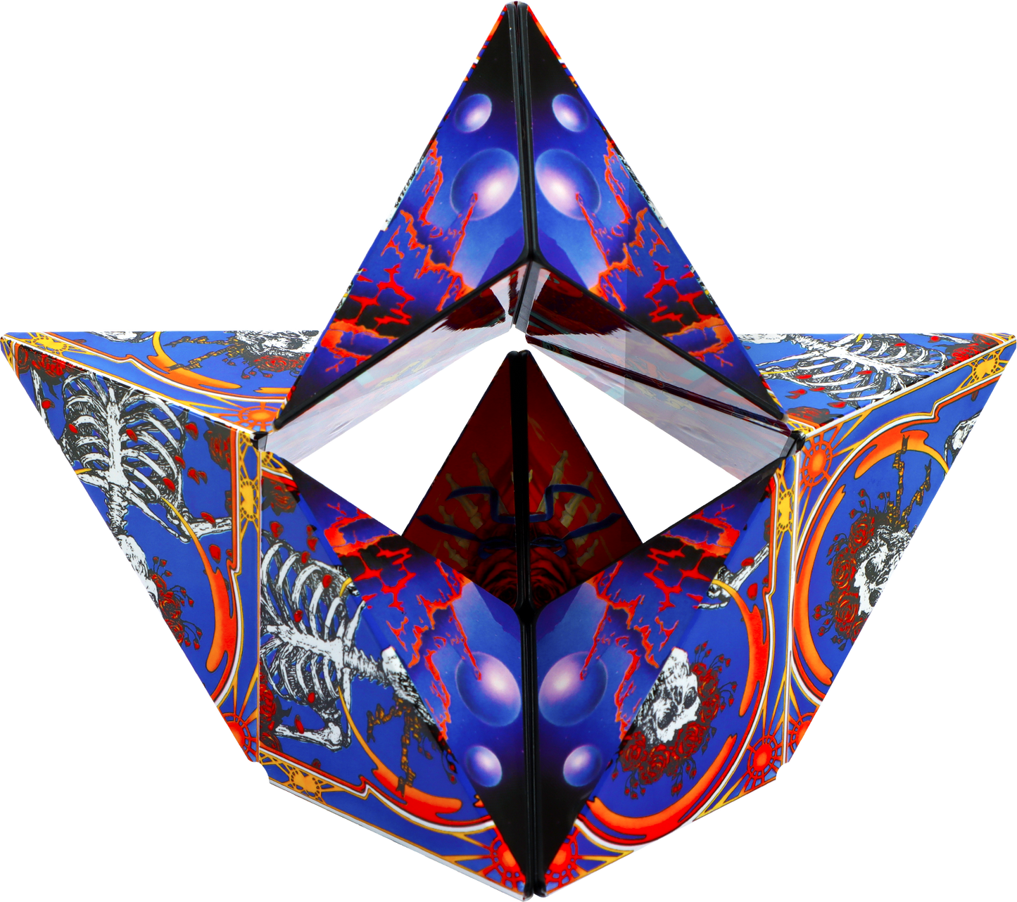 Skull and Roses Shashibo Cube