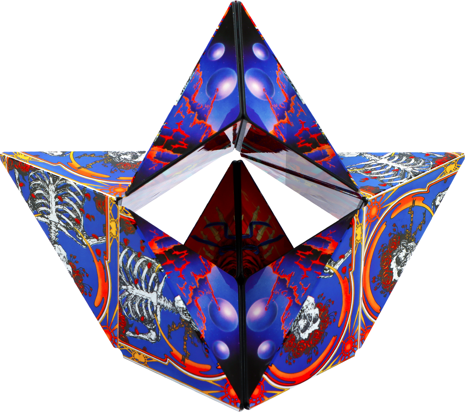 Skull and Roses Shashibo Cube