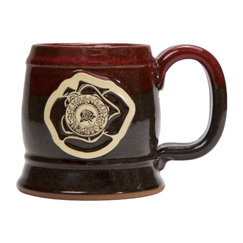 American Beauty Sunset Barrel Pottery Mug