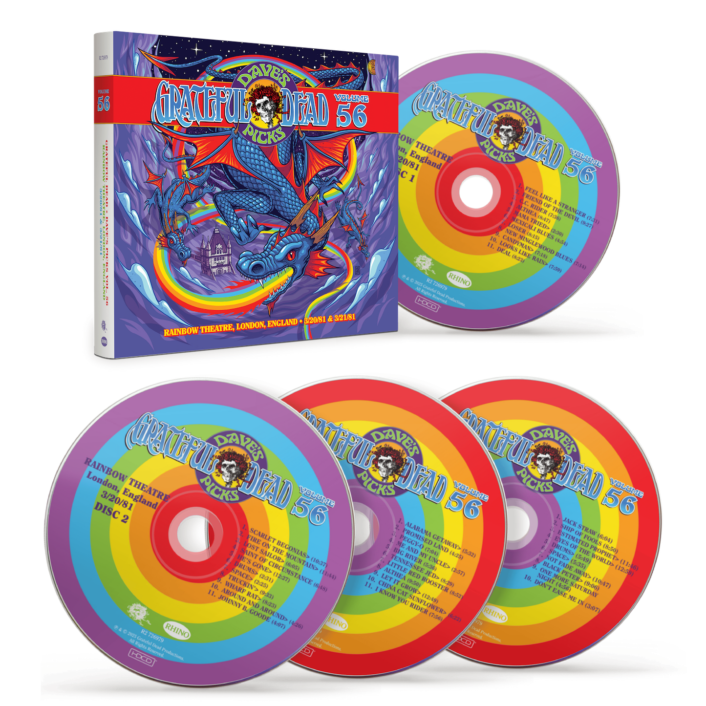Dave's Picks Vol. 56: Rainbow Theatre, London England (3/20 & 21/81)