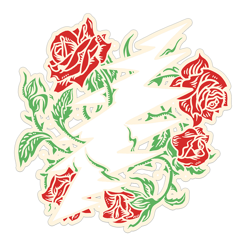 Rose Bolt Oversized Sticker