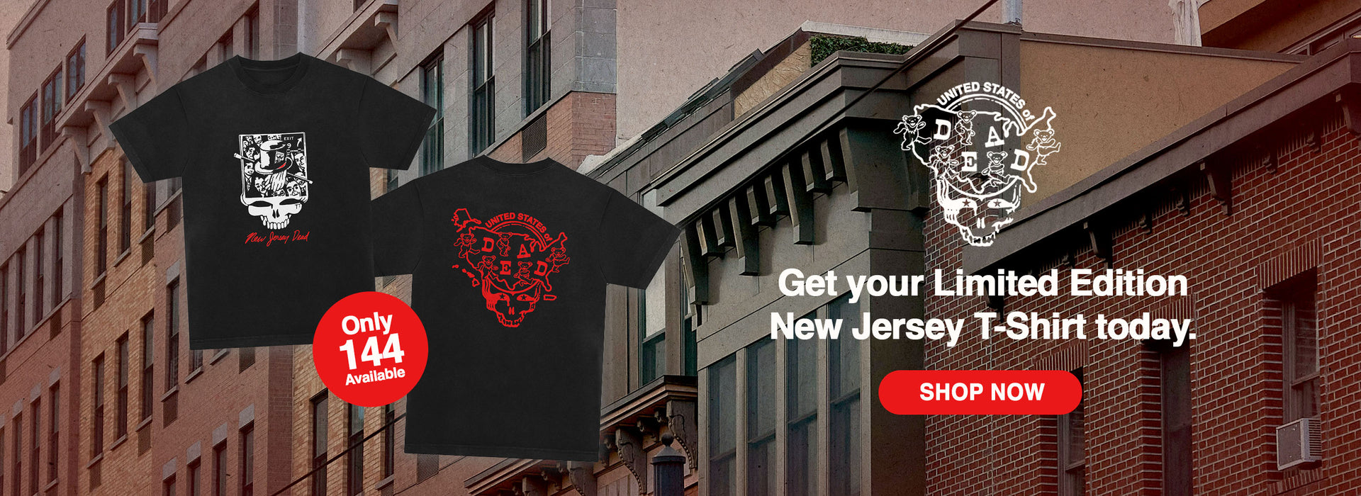 United States of Dead New Jersey T-Shirt