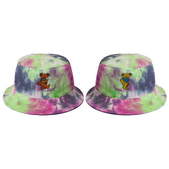 Dancing Bears Tie-Dye Bucket Hat