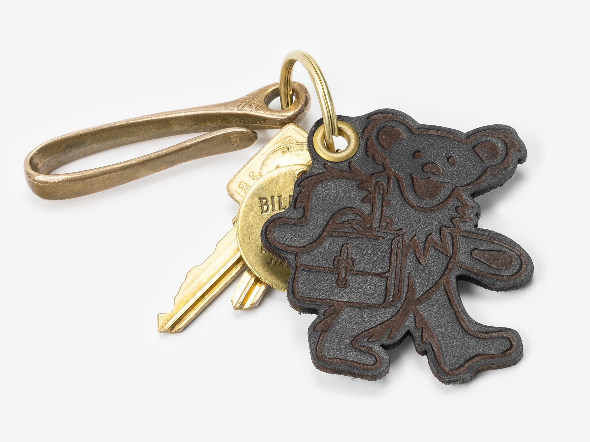 Billykirk Dancing Bear Keychain (Black) | Grateful Dead