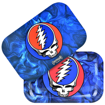 Steal Your Face Swirls Metal Rolling Tray & Lid