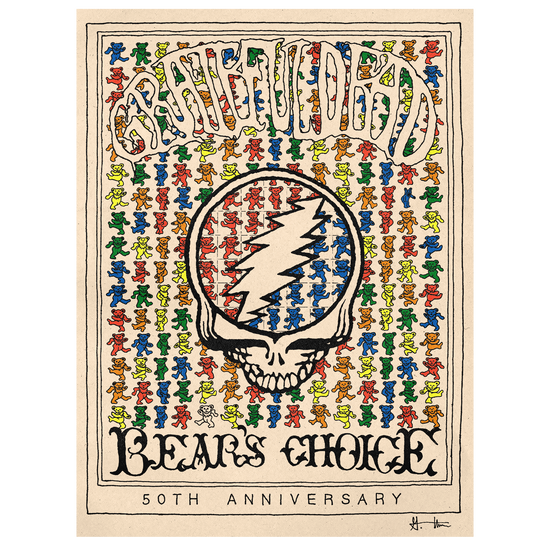 History Of The Grateful Dead, Vol. 1 Bear's Choice 50th Anniversary Custom Lithograph History Of The Grateful Dead, Vol. 1 Bear's Choice 50th Anniversary Custom Lithograph