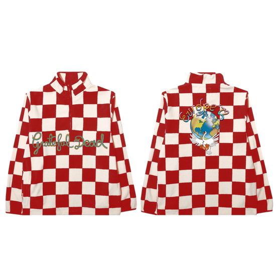 Europe '72 Checkered 3/4 Zip Pullover