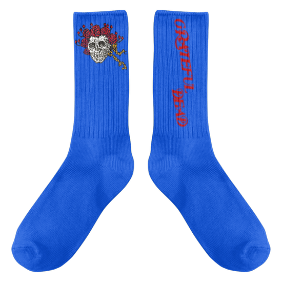 Grateful Dead Skeleton & Roses Socks