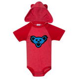 Red Bear Ear Baby Onesie