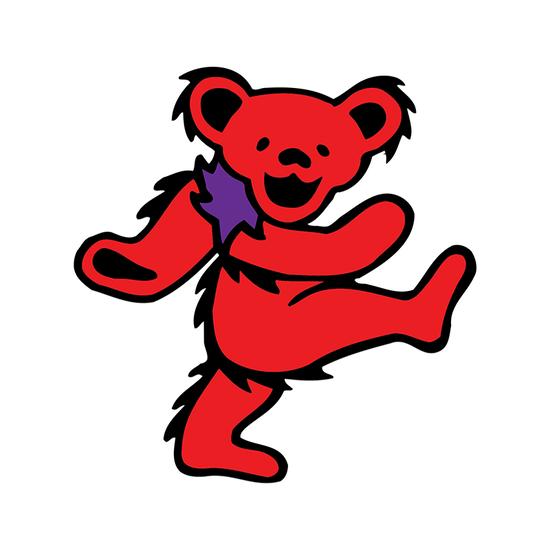 Red Dancing Bear Sticker Red Dancing Bear Sticker