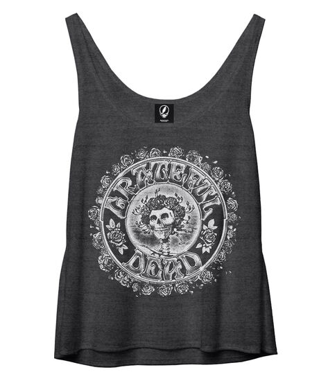 GD Skull & Roses Flowy Tank