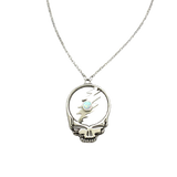 Stealie October Opal Birthstone Necklace