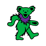 Green Dancing Bear Sticker