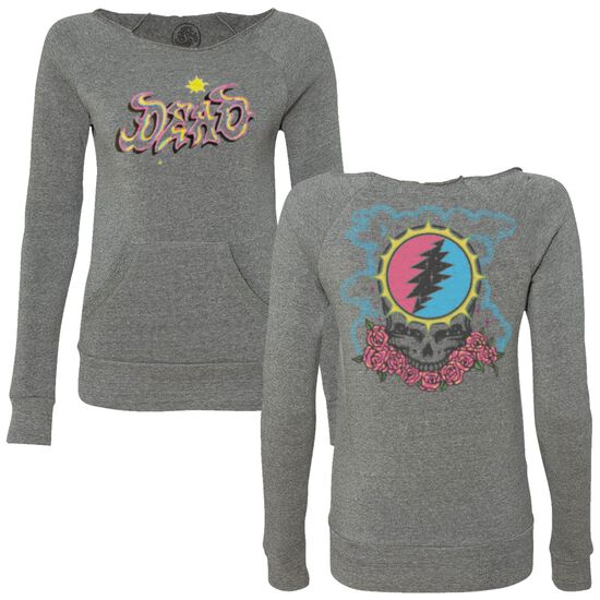 Women's Stealie Burst Wide Neck Sweatshirt Women's Stealie Burst Wide Neck Sweatshirt