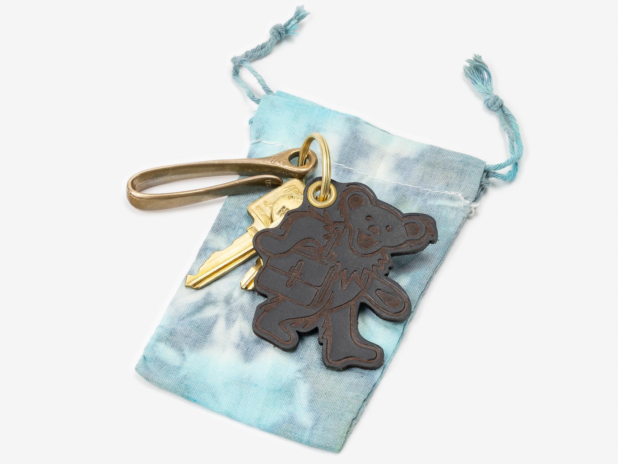 Billykirk Dancing Bear Keychain (Black) | Grateful Dead