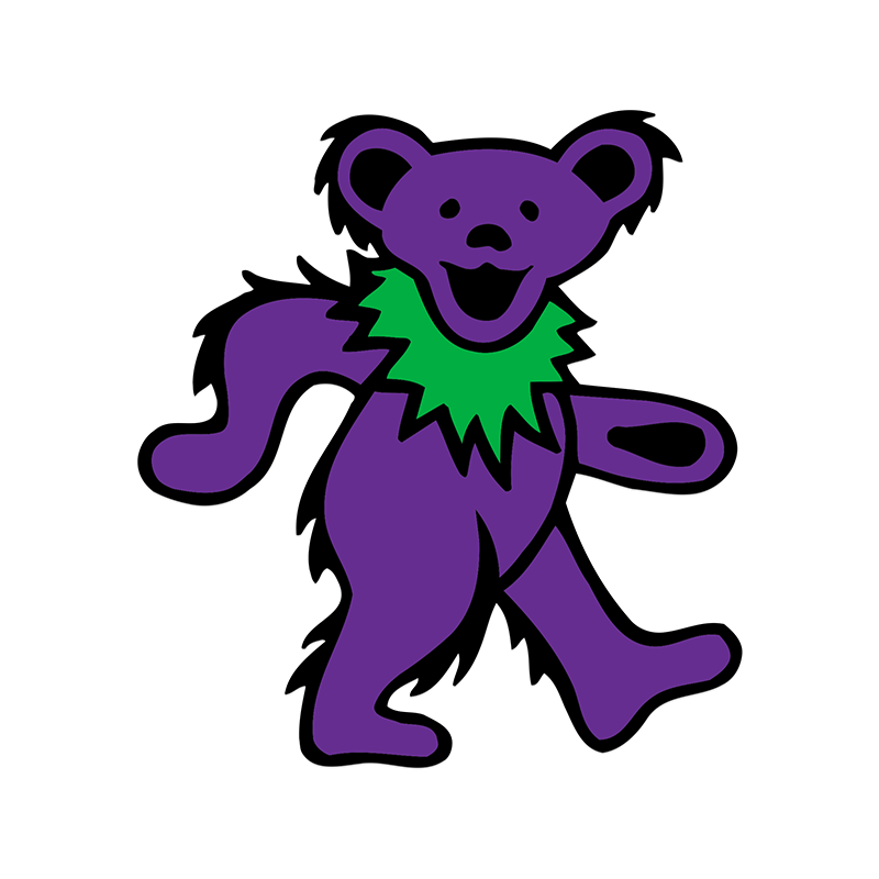 Purple Dancing Bear Sticker | Grateful Dead Official Store