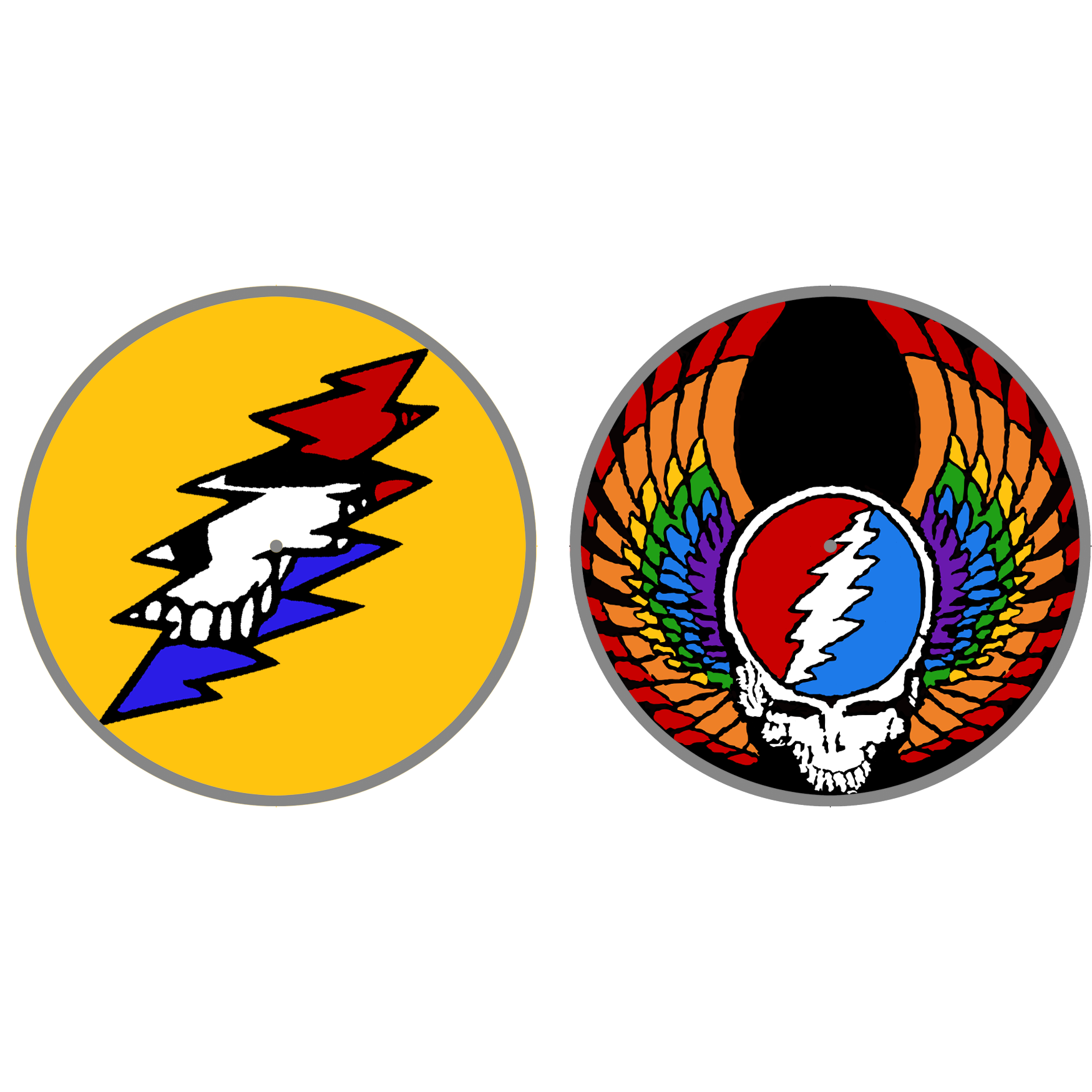 Stealie Bolt 2 Sided Slipmat Grateful Dead Official Store